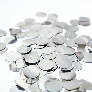 Feestdecoraties confetti bruiloft decoratie babyshower decoraties verjaardag goud zilver rose goud feest confetti 1,5 cm ronde spiegel confetti (kleur: zilver, maat: 40 g)