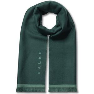 FALKE ONESIZE Basic Jacquard Logo U SC wol, sneldrogend, warm, 1 stuk, voor koud weer, uniseks, volwassenen, groen (pauw 7373)