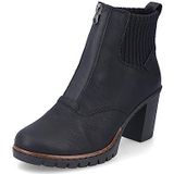 Rieker DAMES Enkellaarzen Y2550, Vrouwen Chelsea Laarzen,laarzen,halve laarzen,bootie,sliplaars,hoog,Zwart (schwarz / 00),37 EU / 4 UK