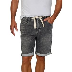 riverso RIVPaul Korte jeansshort voor heren, stretch, korte broek, regular fit, bermuda shorts, zomer, denim, effen, zwart, blauw, grijs, 30, 31, 32, 33, 34, 36, 38, 40, 42, 44, 46, Grey Denim (G37