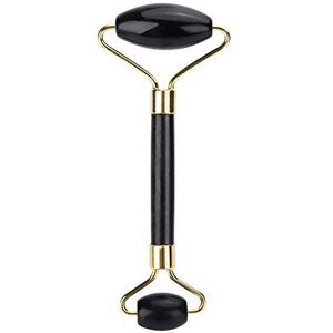 Greengrowth Jade Gezicht Roller Gezicht Massager Roller Massage Kit Gezichtskit Oogmassageapparaat Jade Steen Gezichtsmassageapparaat Gezicht Massager Roller Gezicht Massager Zwart, A