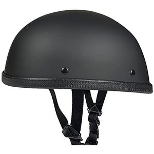 Halve Motorhelm - Retro Open Helm - ECE-Goedgekeurde Vintage Locomotiefmotorfiets - Laag Profiel