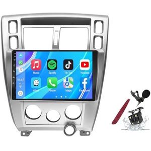 Android 14 Autoradio Stereo voor H-yundai Tucson (2006-2013) 9-inch Touchscreen Multimedia Speler met Draadloze Carplay GPS Navigatie FM RDS Bluetooth 5G-WiFi SWC DSP,M120s