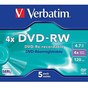 Verbatim 43284 lege dvd 4,7 GB DVD-RW 1 stuk(s)