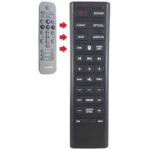 Vervangende afstandsbediening geschikt voor Philips CSS5330G/12 en CSS5530G/12