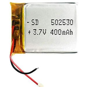 Batterij 502530 LiPo 3.7V 400mAh 1.48Wh 1S 5C Liter Energy Battery voor Elektronica Oplaadbare telefoon Smartwatch klok video led GPS - Niet geschikt voor Radiobesturing 42x20x5mm (400mAh|502040)