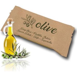 GPQ - OLIVE Zeeptablet | 250 stuks x 8 g | Vegan biologisch afbreekbaar 98% Natural Origin | Amenities Hotel met olijfolie | Voor hotel, landhuis, appartement, cruise, B&B | Fabr. Spanje
