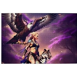 Eagle and The Beast puzzels voor volwassenen 1000 stuks,interessante houten puzzels, stressverlichter legpuzzels met doos