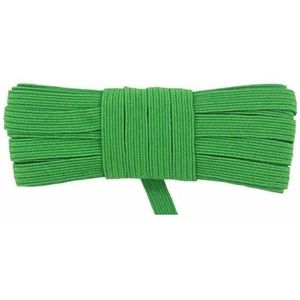 2 5 Yard 3/8"" 9mm Platte Skinny Elastiek Spandex Touw Latex Rubber Band Oorlus Jurk DIY Naaien Trim-Groen-5 Yards