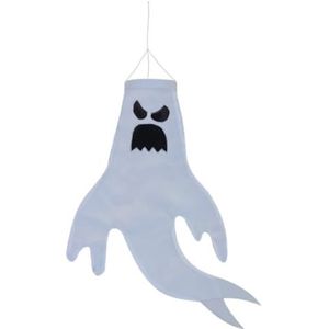 Halloween Spookhuis Opknoping Enge Griezelige Decoratie Prop Polyester Zacht Papier Ornament Vakantie Windzak Vlag