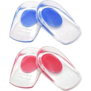 Gel Hielbekers - Siliconen Hielbeschermers - Voor Plantaire Fasciitis - 2 Paar - L