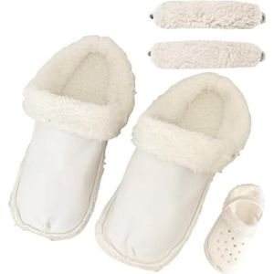 Crocs - Vervangende Inlegzolen - Pluizige Bontvoering - Korte Pluche Binnenzool
