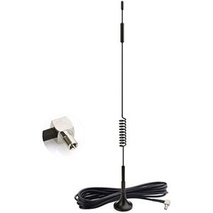 Bingfu 4G LTE-antenne TS9-antenne 7Dbi Gain TS9 mannelijke adapter magnetische basisantenne met 300 cm 9,84 ft TS9-verlengkabel voor Huawei B618 E8372 E5786 E5785 E5375 mobiele hotspot USB-modem