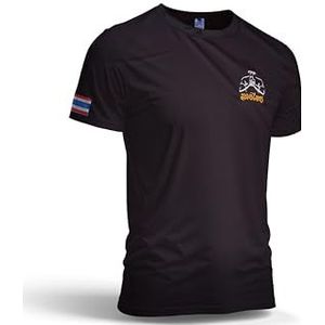 TAO Muay Thai T-shirt Sport Quick Dry licht, ademend, Zwart, S