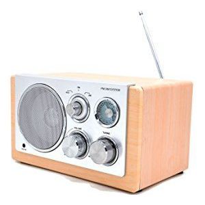 NABO WR 100 compacte AM/FM houten radio hout