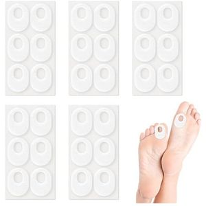 30 stuks maïspads voor de onderkant van de voet - zacht vilt, ovaal, zelfklevend eeltkussen voor mannen en vrouwen, maïspleisters voor eelt, likdoorns, blaren en hielpijnverlichting