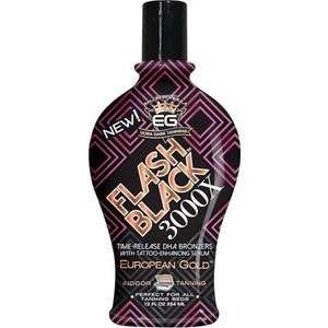 European Gold 3000X Indoor Tanning Lotion with Time-Release DHA Bronzers, 350 ml