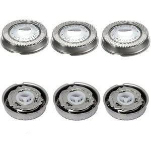 3 x reservekoppen voor scheerapparaten Philips HQ4, HQ58, HQ56 en HQ80.