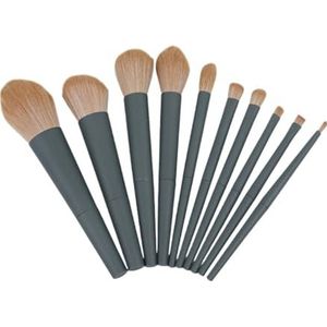 Multifunctionele Make-upborstel Make-upkwastenset 10 Stuks Losse Poederkwast Oogschaduwkwast Gezichtscontourkwast Oogmake-up Kwasten voor Dames