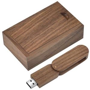 HOZYALE USB-stick, 16 GB, hout, USB 2.0, flashdrive, gegevensopslag, geheugenstick met houten doos, geheugenstick voor bruiloft, vrienden, familie