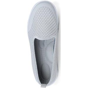 LDOZ Zomerse, ademende, zachte zool zonder vermoeide voeten, casual en comfortabele damesschoenen voor het winkelen op straat(Gray,6.5)