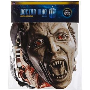 Star Cutouts SMP70 BBC Doctor Who - Monster Halloween Maskers, Party 6 Pack (Cyberman, Smiler, Davros, Huilende Angel, Leeg Kind & Stil) Kind/Stil, One Size