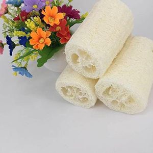 4Pcs Natuurlijke Loofah Luffa Loofa Bad Body Douche Spons Keuken Cleaing Scrubber Scrub Pad Loofah Bad Handdoek
