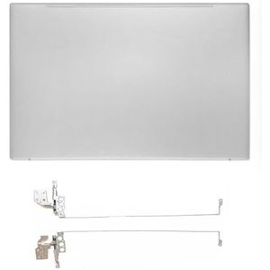 WANGHUIH LCD-achterklep bovendeksel + schermscharnieren compatibel met HP Pavilion 15-EH 15-EG TPN-Q245 TPN-Q246 zilver
