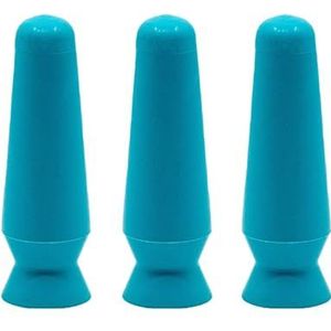 DMV Scleral Cup Large Contact Lens Handler - Voegt Sclerale contactlenzen en prothetische ogen (Ventless) - Pack van 3 ""Lichtblauw