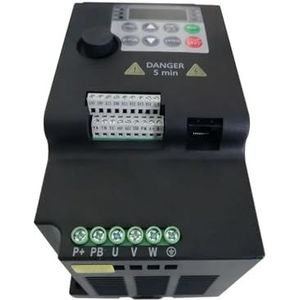 VFD, 220-V 380-V VFD-frequentierelaar 0,75/1,5/2,2/3,7/4/5,5 kW Vector Control Variator Snelheidsrelaar Controller voor motortoerentalregeling(5.5KW 380V 3PH-3PH)