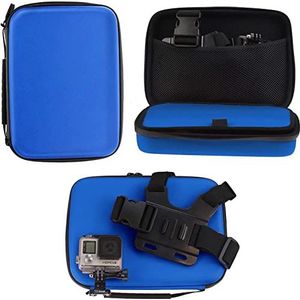 Navitech Blauwe Actiecamera Hard Case - Compatibel met Kitvision Escape HD5 720p HD Waterdichte Actiecamera