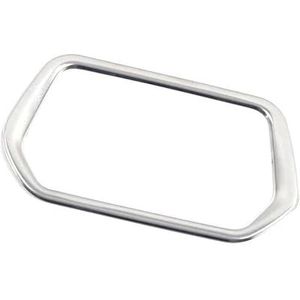 Interieurlijsten Voor ID.4 ID4 2021 2022 Rvs Auto Koplampen Aanpassing Schakelaar Decoratie Frame Cover Trim (Kleur : Zilver)