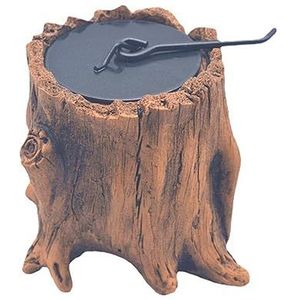 Tree Stump Fire Pit Bowl, Draagbare Persoonlijke Tafelblad Betonnen Vuurkorf Rookloze Mini Open Haard voor Buiten, Camping, Buiten, Patio, Decor