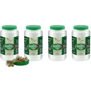 VITA IDEAL Vegan® Mestel - Kruid 4x 360 CAPSULES - Viscum Album - Dagportie 800 mg Mestelkruid puur poeder. Natutair - plantaardig en zonder additieven.