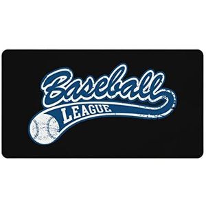 Blauwe Baseball League Mode Bureau Muismat Antislip Gaming Muismat Accessoires Decor 40X75cm