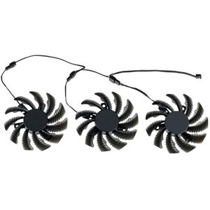 75MM T128010SM 3Pin koelventilator voor Gigabyte GTX 970 voor Windforce G1 grafische kaartkoeler PLD08010S12H(Black 3-Fan)