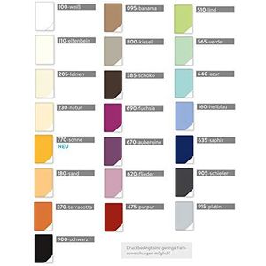 Estella Mako Jersey kussensloop in 25 Uni kleuren 40x60 in saffier