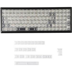 MALSSE 122Toetsen Keycaps Doorschijnend Met Backlighting DSA Keycaps Wordless Voor Mechanische Toetsenbord Schakelaars Keycap Set