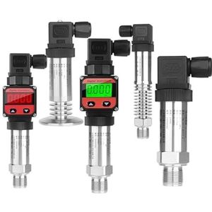 Druksensor met digitale LED-indicator. Intelligente digitale druktransmitter, zeer nauwkeurige overdracht op afstand, hydraulische druk, onderdruk (0-10V output, 0-25bar)
