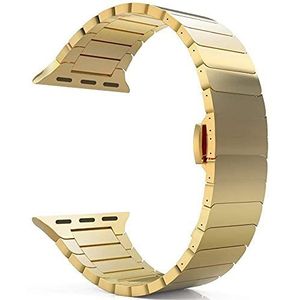 Horlogeband Roestvrij stalen horlogeband 44 mm 40 mm Metalen vlindersluiting Armband Armband (bandkleur: zilver, bandbreedte: 38 mm of 40 mm)