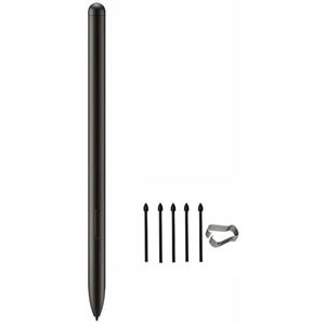 Styluspen voor Samsung Galaxy Tab S9 met 5 penpunten, ondersteuning vervangende vullingen (grijs)