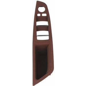Auto interieurdeurgrepen Voor BMW 5-serie F10 F11 Auto Linksgestuurd LHD Binnendeurhendelpaneelafdekking(Red-Wine)