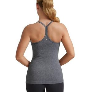 CRZ YOGA Naadloze Trainingstanktops Voor Dames Racerback Atletische Hemd Sportshirts Met Ingebouwde Bh Lichtgrijs S