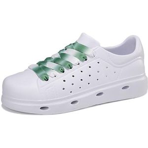 kumosaga Damesmode Sneakers, 2024 Nieuwe Lichtgewicht & Ademende EVA Sneakers, Antislip Vetersluiting Comfortabele Casual Wandelschoenen for Dames Heren(White2,39 EU)