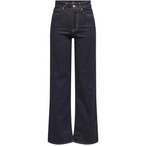 Only - ONLMADISON - Wide Fit Jeans - Dark Blue Denim - High Waist