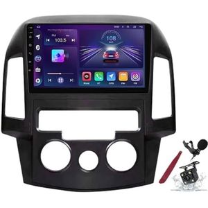Android 15 Auto Stereo Radio voor H-yundai I30 (2007-2012) 9 inch 2K Aanraakscherm 2000 * 1200 Android Head Unit Multimedia Speler met Carplay GPS Navi BT 5G WiFi DSP SWC,K4 pro