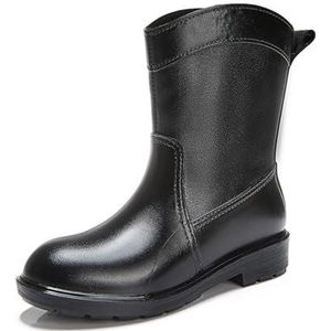Rain Boots Women And Waterproof Garden Shoes Glitter Comfortable Knee-high Rubber Boots For Ladies Outdoor Boots (Color : Black, Size : 39 EU)