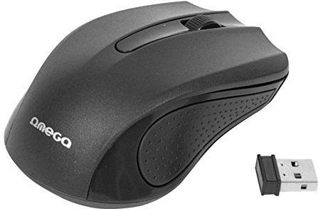 Omega - OM-419 - Draadloze Muis - Zwart - Ergonomisch Ontwerp