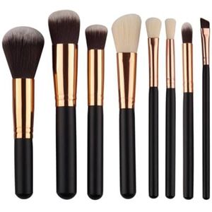 Make-up kwasten - MQPALZKD - 8 stuks make-up kwastenset - Foundation make-up kwastenset
