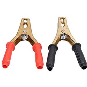 Auto Batterij Klem, 2 Stuks 200A Auto Accuklem Zuiver Koper Rood Zwart Elektrische Batterijklem Testopladerklemconnector